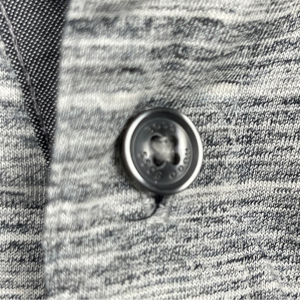 Hugo BOSS Men's Gray Polo Shirt Slim Fit size Large heather grey - Picture 5 of 11
